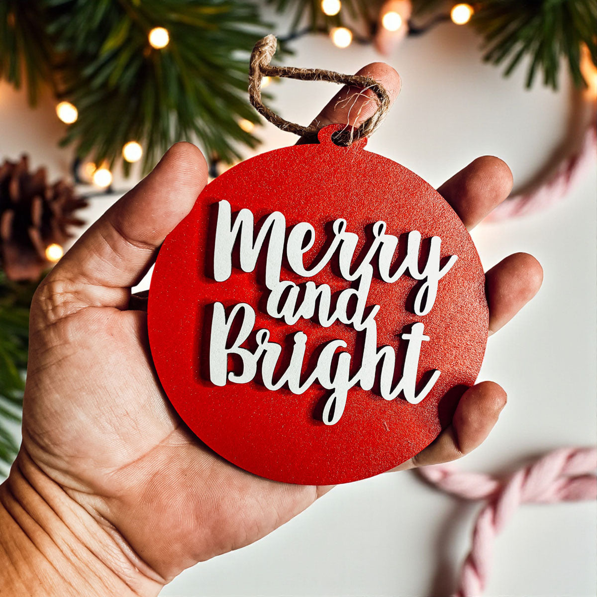 Wholesale Merry & Bright ornament style christmas wall decor
Merry & Bright Sign
Merry Bright Christmas