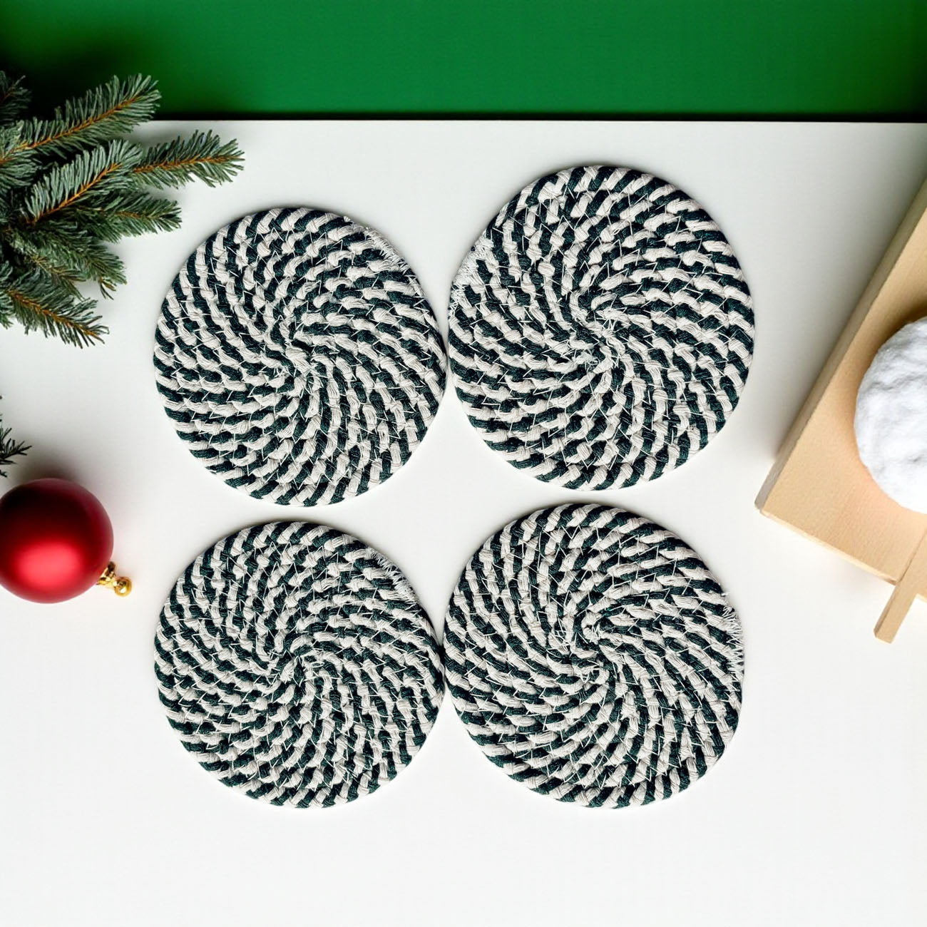 Trending Christmas coasters candy cane design holiday home decor
Popular holiday coasters candy cane striped Christmas accessories