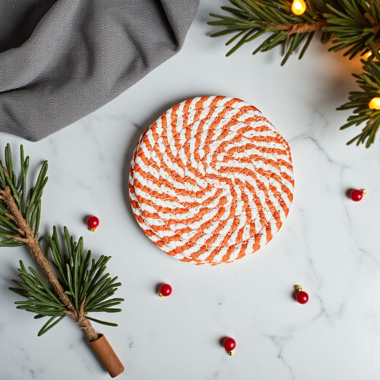 Coffee table coasters braided rope fall gift set neutral decor
Dining room coasters braided rope autumn colors gift bundle