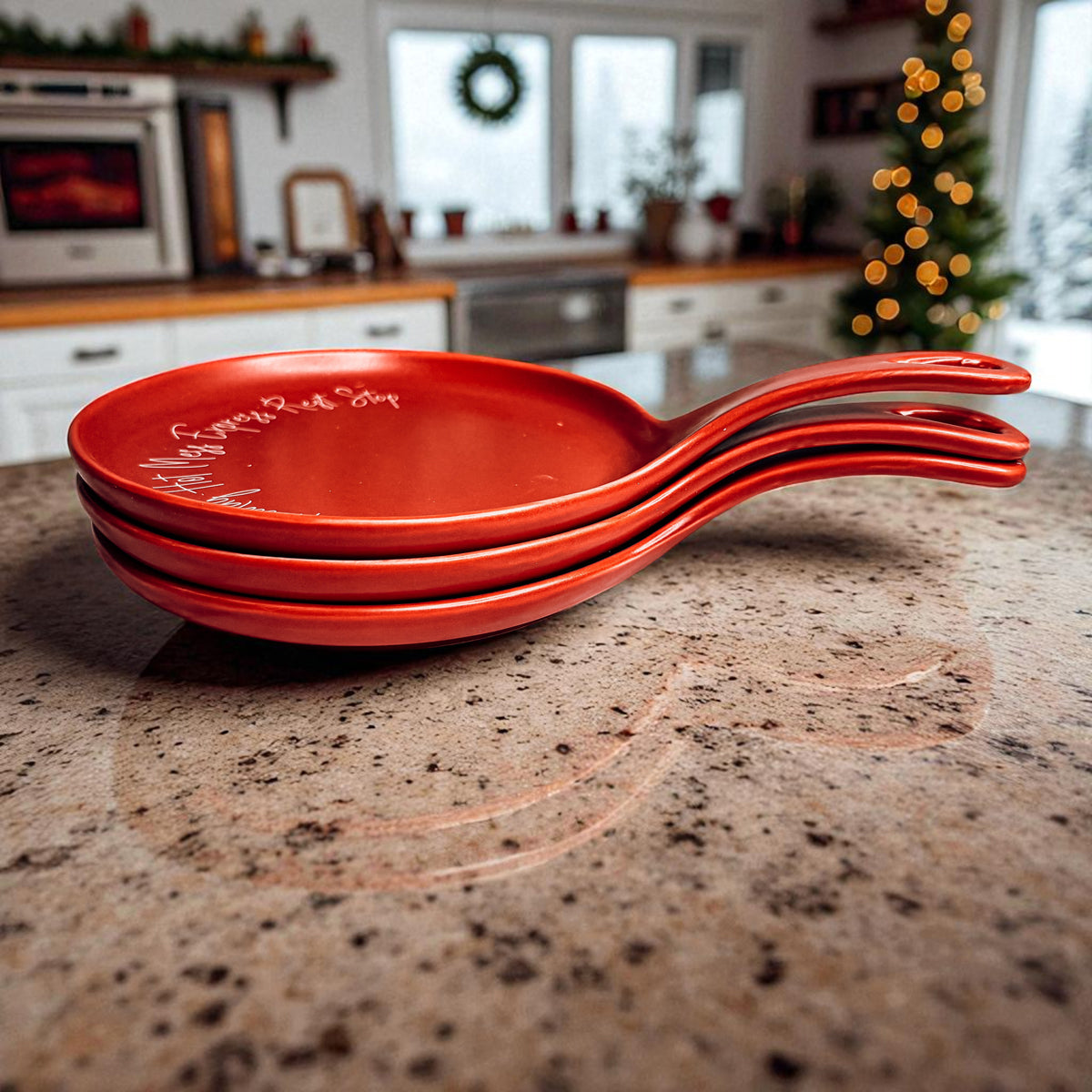 Christmas gift for bakers - ceramic spoon rest with funny Christmas saying
Holiday collection
Christmas ceramics
Holiday gift bundle
Christmas kitchen sale
Holiday decor deals
Christmas gift set