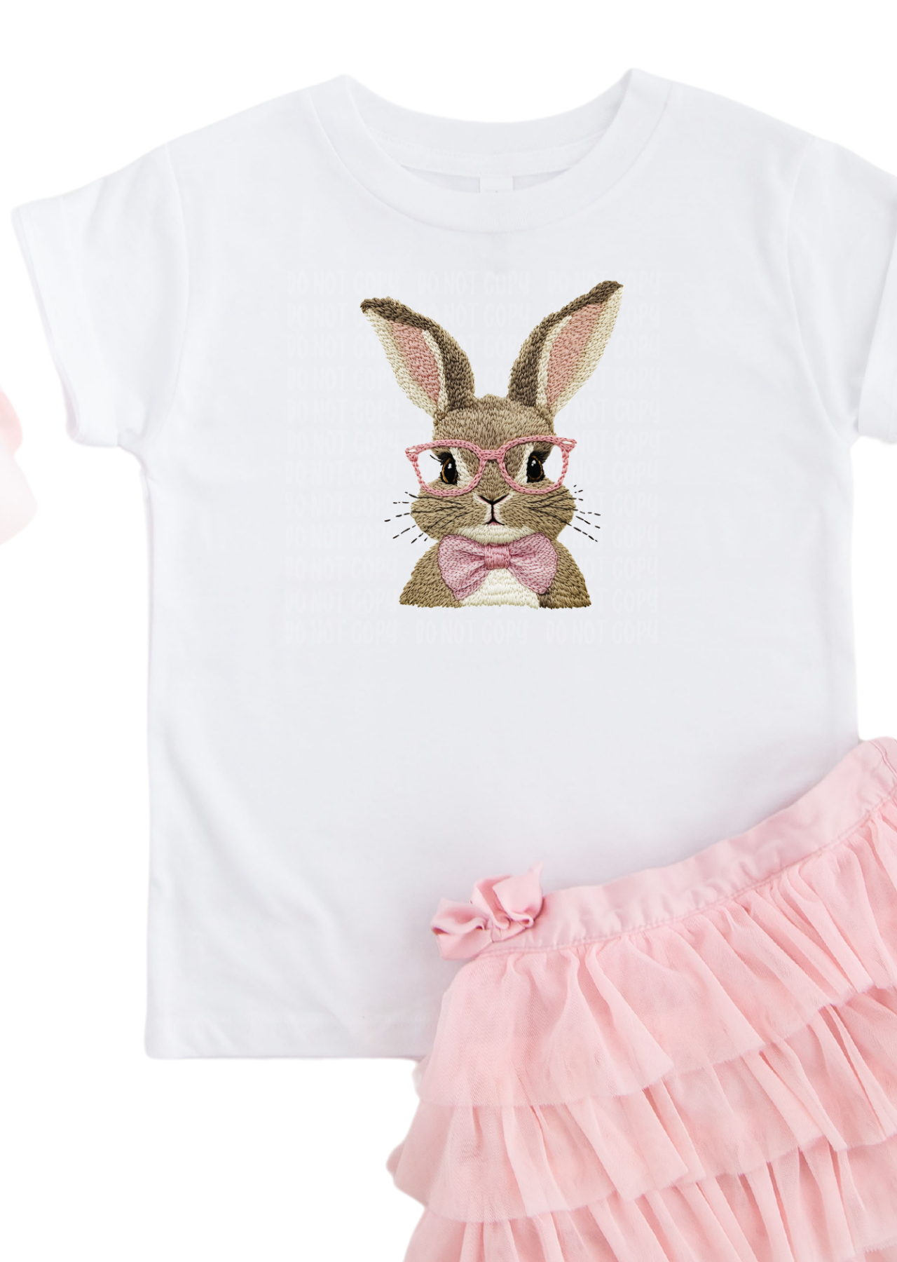 Nerdy Bunny Faux Embroidery KIDS