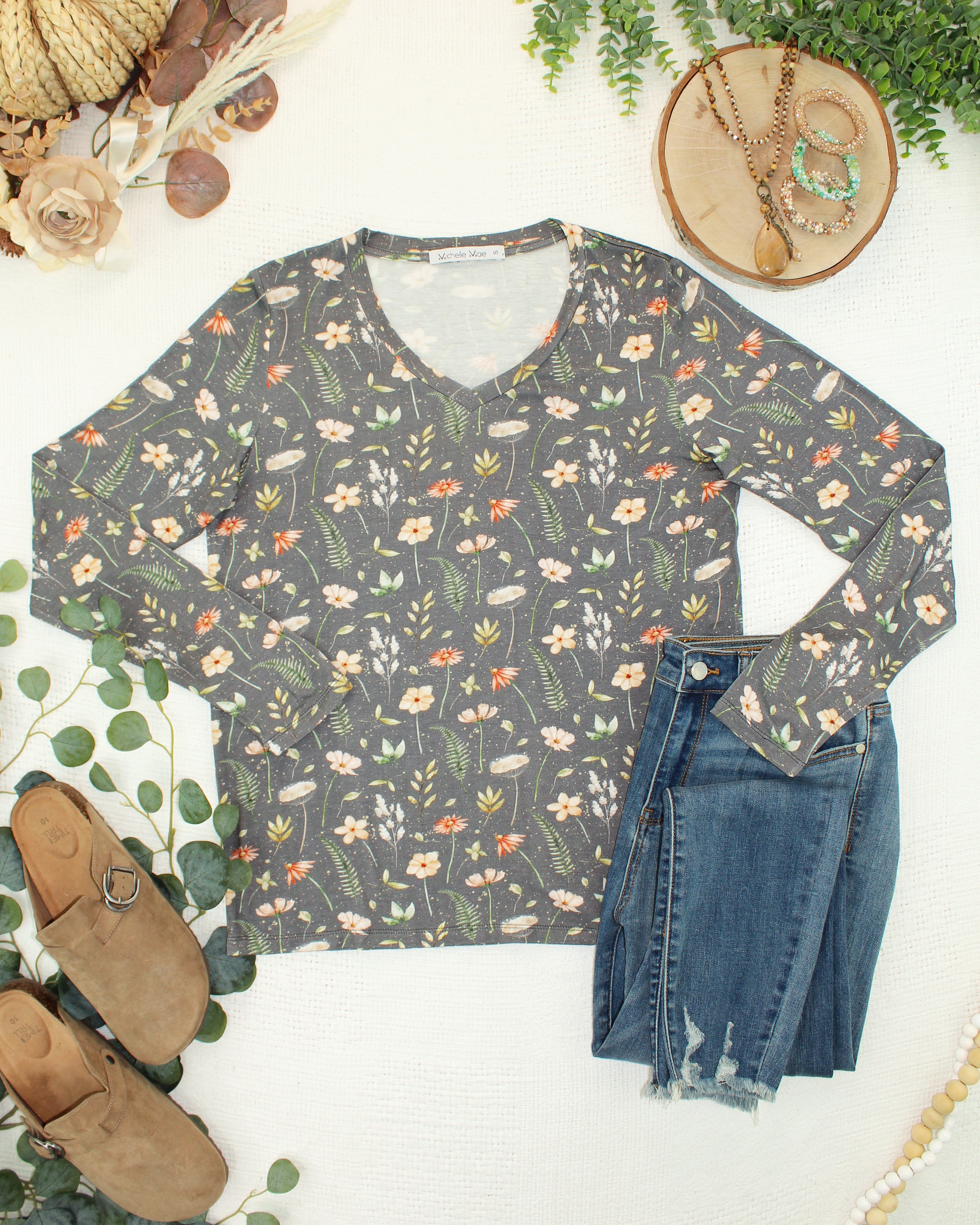 Larissa Long Sleeve - Wildflower Meadow
