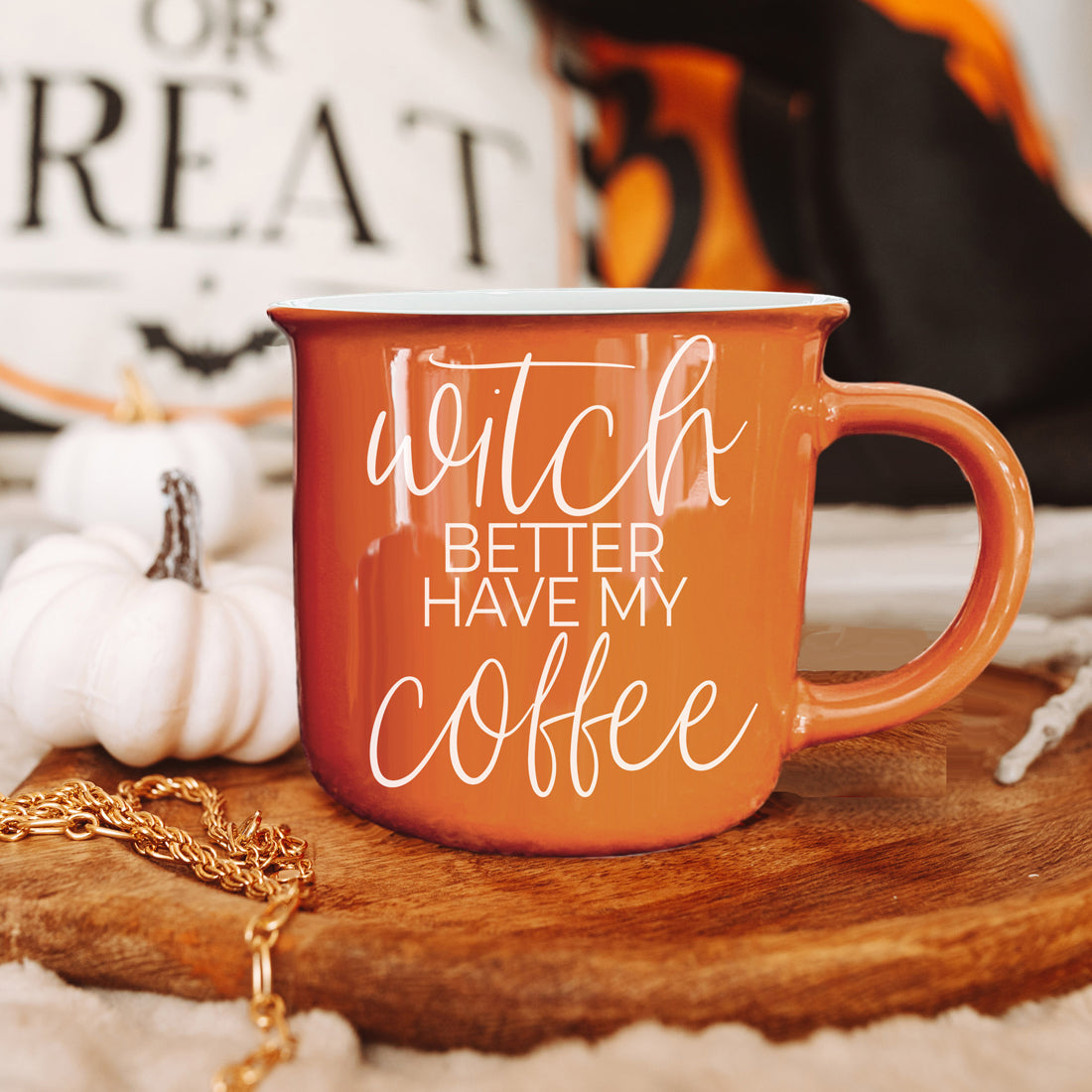 Halloween Coffee Lover Mug Witch Quote
Spooky Season Coffee Cup orange Ceramic
Halloween Birthday Gift Coffee Mug Witch Theme