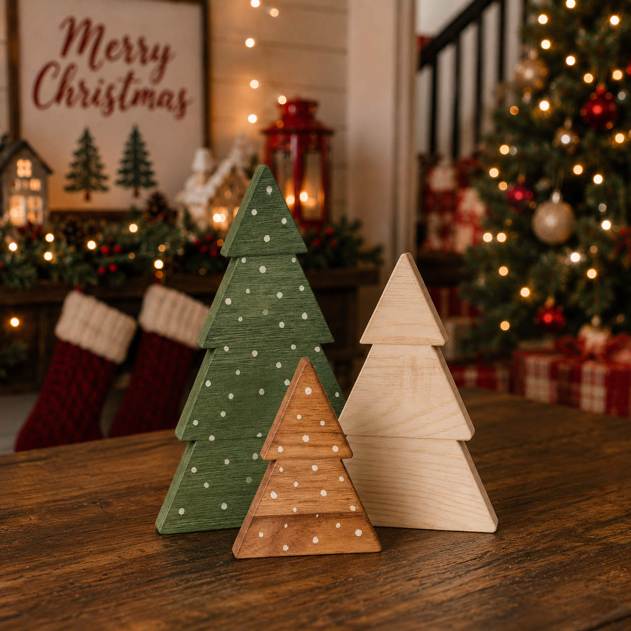Cute handmade Christmas decorations for living room. 
Cute mini wooden tree set of 3. 
Neutral christmas tree shelf decorations
Rustic holiday home mantle decorations
Christmas decorations for farmhouse holiday mantle
Christmas accents for office desk
super cute Christmas trees rustic
Wooden christmas trees mini set
Mini Set of christmas tree decorations wood