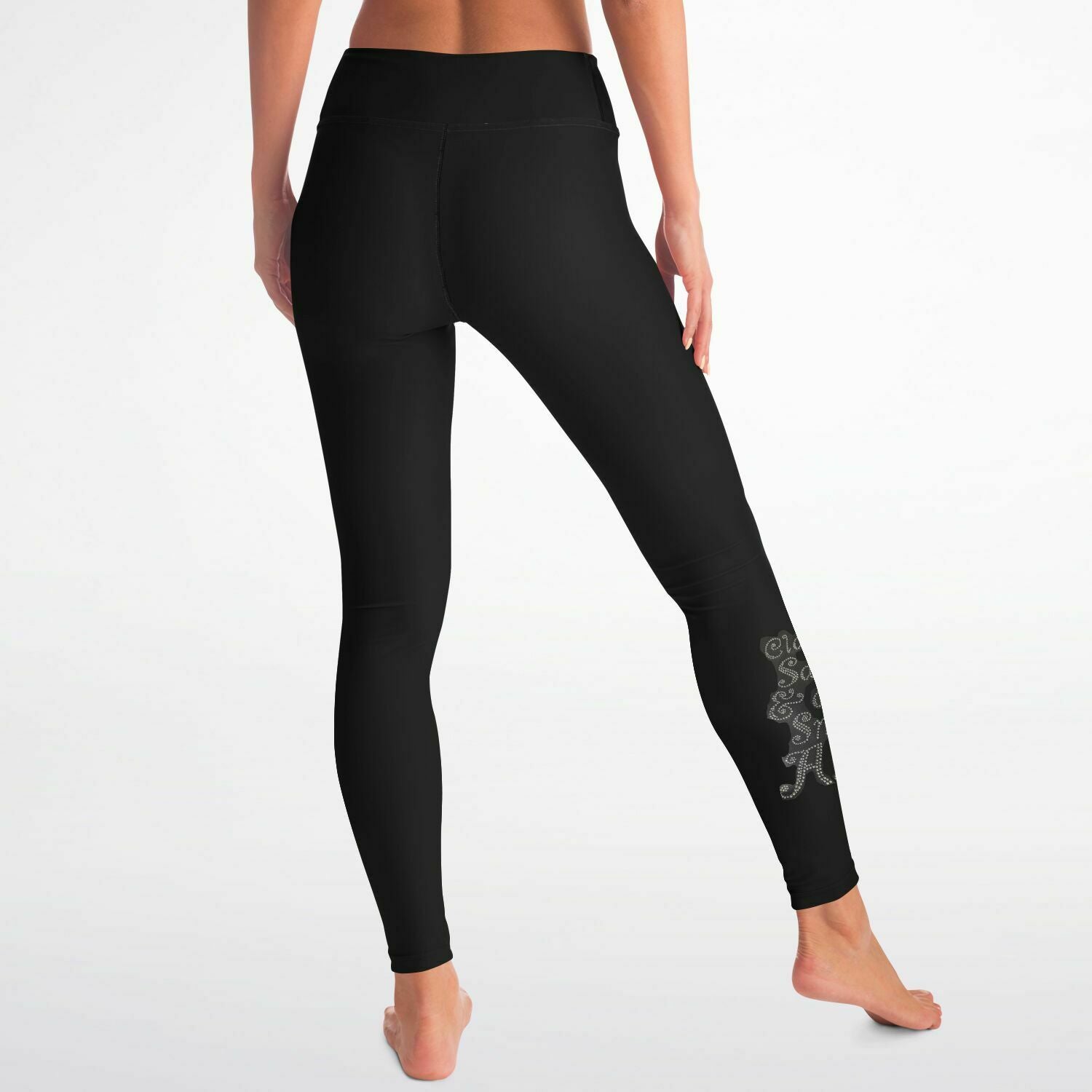 Classy Smart Assy Full Length Rhinestone Leggings with Pockets