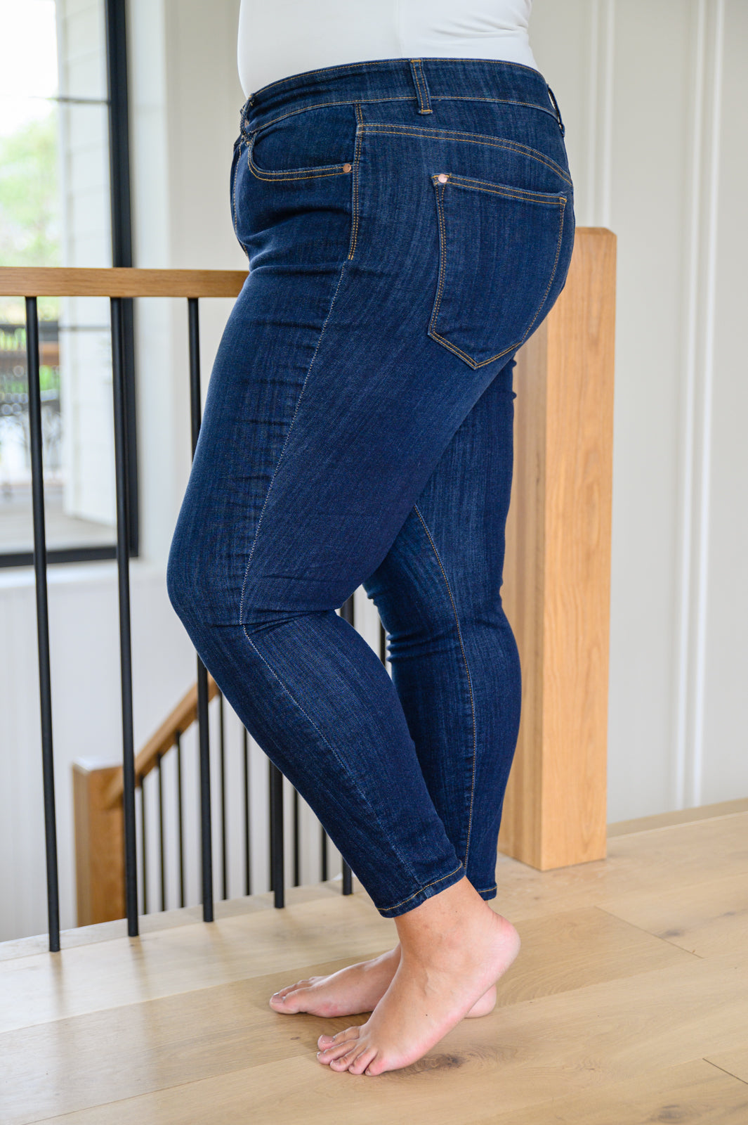 Georgia Back Yoke Skinny Jeans with Phone Pocket