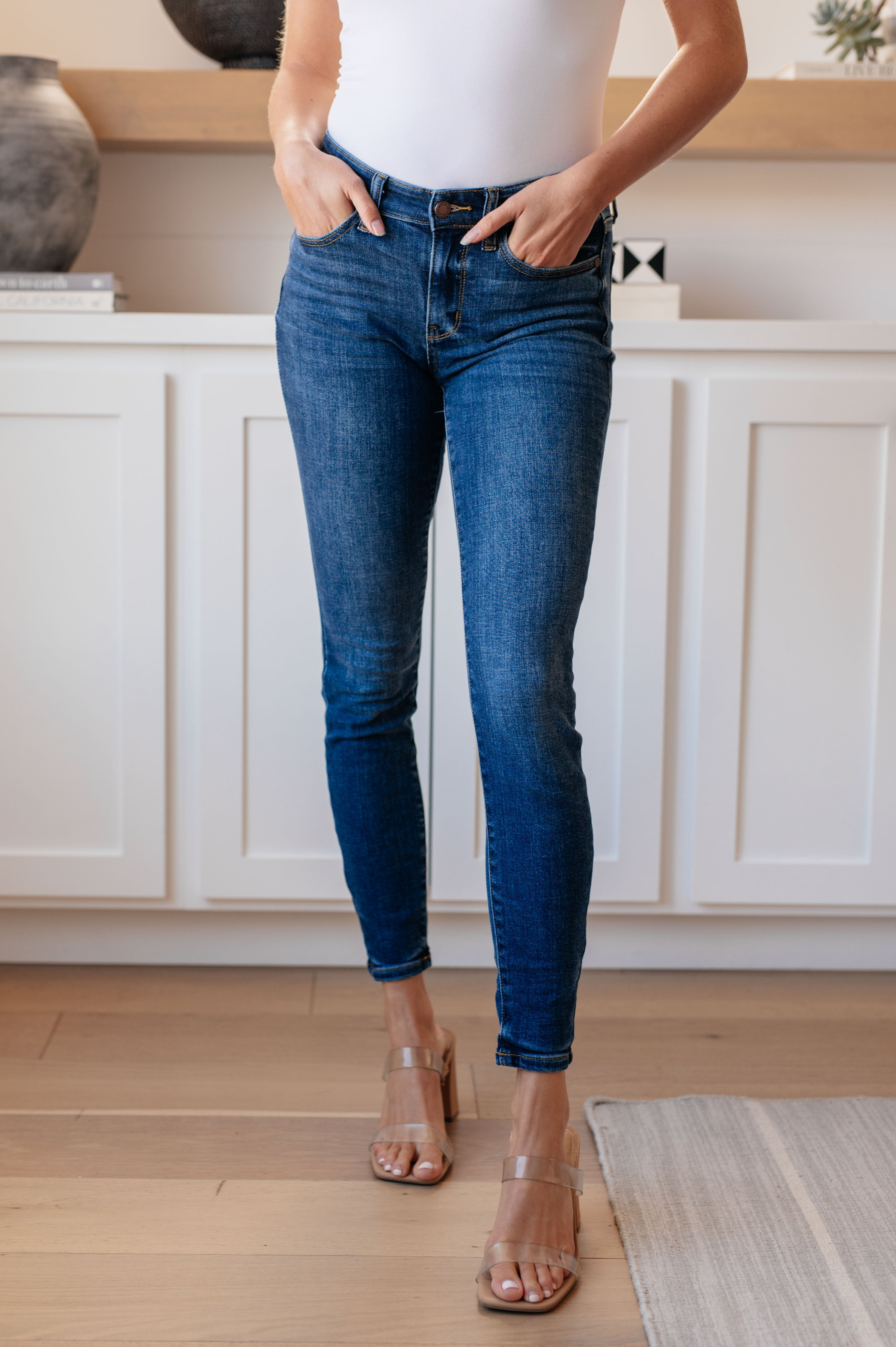 Maxine Mid-Rise Skinny Jeans