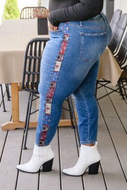 Rio Western Print Relaxed Jeans